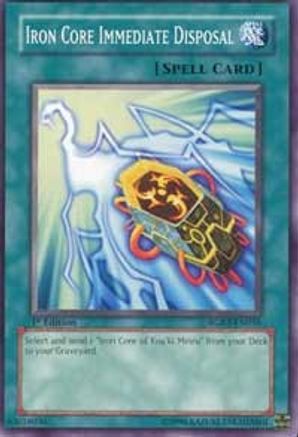 Iron Core Immediate Disposal (RGBT-EN056) - Raging Battle Unlimited Raging Battle Yugioh Single  Squirtle Squad Card Shop.