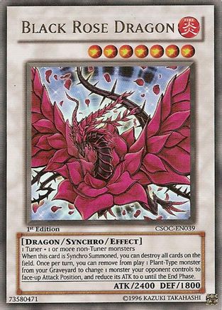 Black Rose Dragon (CSOC-EN039) - Crossroads of Chaos 1st Edition Crossroads of Chaos Yugioh Single  Squirtle Squad Card Shop.