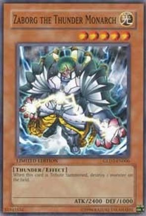 Zaborg the Thunder Monarch (GLD2-EN006) - Gold Series 2009 Limited Gold Series 2009 Yugioh Single  Squirtle Squad Card Shop.