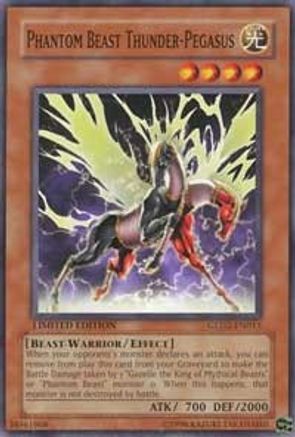 Phantom Beast Thunder-Pegasus (GLD2-EN013) - Gold Series 2009 Limited Gold Series 2009 Yugioh Single  Squirtle Squad Card Shop.