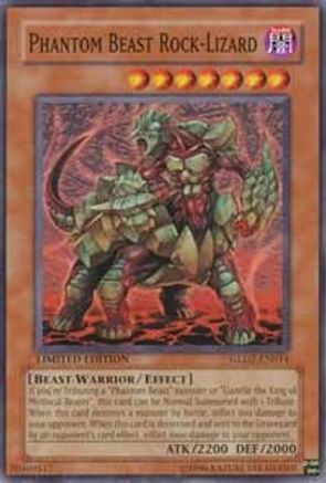 Phantom Beast Rock-Lizard (GLD2-EN014) - Gold Series 2009 Limited Gold Series 2009 Yugioh Single  Squirtle Squad Card Shop.