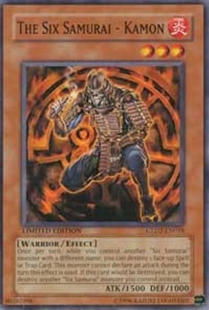 The Six Samurai - Kamon (GLD2-EN018) - Gold Series 2009 Limited Gold Series 2009 Yugioh Single  Squirtle Squad Card Shop.