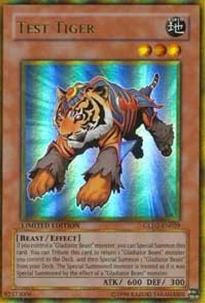 Test Tiger (GLD2-EN029) - Gold Series 2009 Limited Gold Series 2009 Yugioh Single  Squirtle Squad Card Shop.