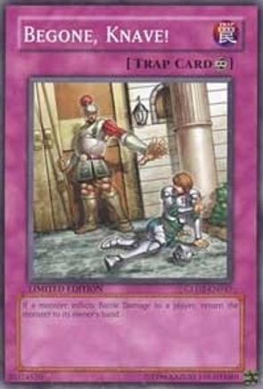 Begone, Knave! (GLD2-EN047) - Gold Series 2009 Limited Gold Series 2009 Yugioh Single  Squirtle Squad Card Shop.