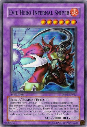 Evil Hero Infernal Sniper (DP06-EN012) - Duelist Pack 6: Jaden Yuki 3 1st Edition Duelist Pack 6: Jaden Yuki 3 Yugioh Single  Squirtle Squad Card Shop.