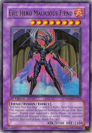 Evil Hero Malicious Fiend (DP06-EN013) - Duelist Pack 6: Jaden Yuki 3 Unlimited Duelist Pack 6: Jaden Yuki 3 Yugioh Single  Squirtle Squad Card Shop.