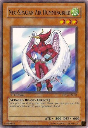 Neo-Spacian Air Hummingbird (DP06-EN001) - Duelist Pack 6: Jaden Yuki 3 1st Edition Duelist Pack 6: Jaden Yuki 3 Yugioh Single  Squirtle Squad Card Shop.