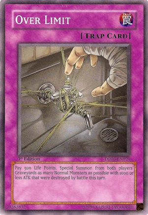 Over Limit (DP06-EN024) - Duelist Pack 6: Jaden Yuki 3 Unlimited Duelist Pack 6: Jaden Yuki 3 Yugioh Single  Squirtle Squad Card Shop.