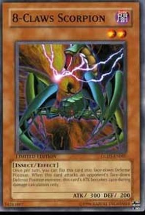 8-Claws Scorpion (GLD1-EN007) - Gold Series 2008 Limited Gold Series 2008 Yugioh Single  Squirtle Squad Card Shop.
