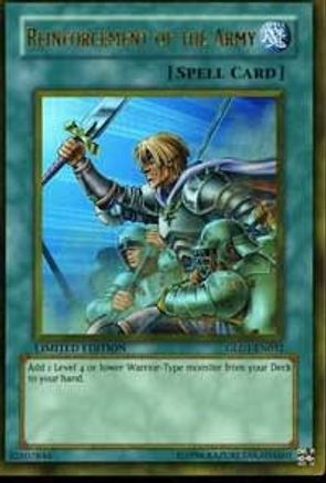 Reinforcement of the Army (GLD1-EN032) - Gold Series 2008 Limited Gold Series 2008 Yugioh Single  Squirtle Squad Card Shop.