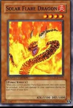 Solar Flare Dragon (GLD1-EN019) - Gold Series 2008 Limited Gold Series 2008 Yugioh Single  Squirtle Squad Card Shop.