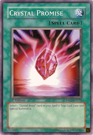 Crystal Promise (DP07-EN016) - Duelist Pack 7: Jesse Anderson 1st Edition Duelist Pack 7: Jesse Anderson Yugioh Single  Squirtle Squad Card Shop.