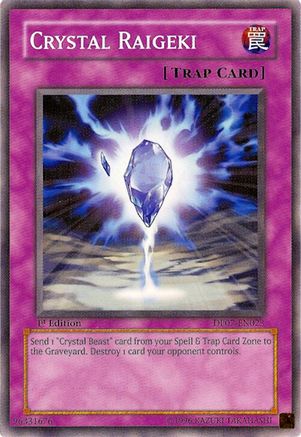 Crystal Raigeki (DP07-EN023) - Duelist Pack 7: Jesse Anderson 1st Edition Duelist Pack 7: Jesse Anderson Yugioh Single  Squirtle Squad Card Shop.