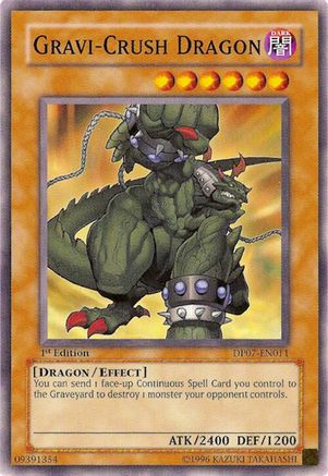 Gravi-Crush Dragon (DP07-EN011) - Duelist Pack 7: Jesse Anderson 1st Edition Duelist Pack 7: Jesse Anderson Yugioh Single  Squirtle Squad Card Shop.