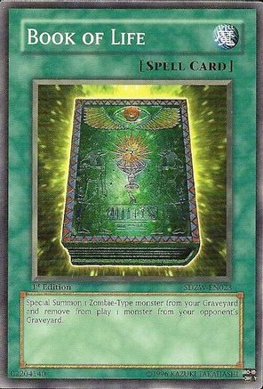 Book of Life (SDZW-EN023) - Structure Deck: Zombie World 1st Edition Structure Deck: Zombie World Yugioh Single  Squirtle Squad Card Shop.