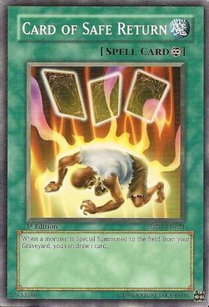 Card of Safe Return (SDZW-EN021) - Structure Deck: Zombie World 1st Edition Structure Deck: Zombie World Yugioh Single  Squirtle Squad Card Shop.