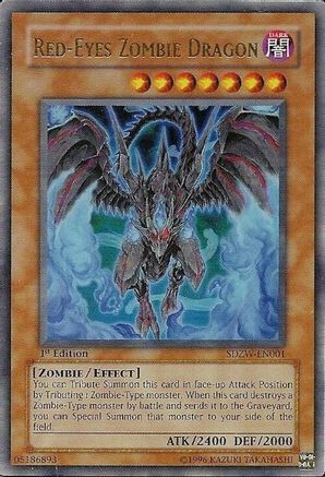 Red-Eyes Zombie Dragon (SDZW-EN001) - Structure Deck: Zombie World 1st Edition Structure Deck: Zombie World Yugioh Single  Squirtle Squad Card Shop.