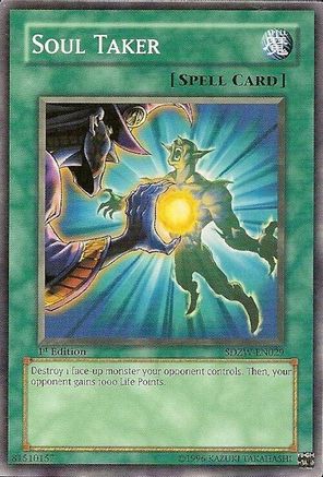 Soul Taker (SDZW-EN029) - Structure Deck: Zombie World 1st Edition Structure Deck: Zombie World Yugioh Single  Squirtle Squad Card Shop.