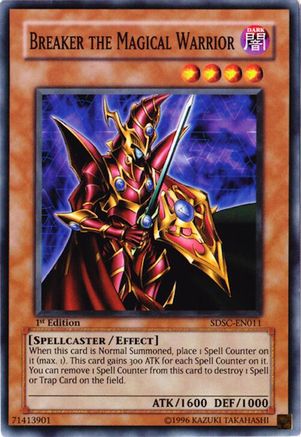 Breaker the Magical Warrior (SDSC-EN011) - Structure Deck: Spellcaster's Command 1st Edition Structure Deck: Spellcaster's Command Yugioh Single  Squirtle Squad Card Shop.