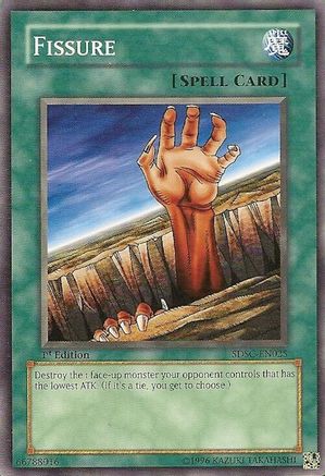Fissure (SDSC-EN025) - Structure Deck: Spellcaster's Command Unlimited Structure Deck: Spellcaster's Command Yugioh Single  Squirtle Squad Card Shop.