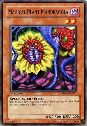 Magical Plant Mandragola (SDSC-EN012) - Structure Deck: Spellcaster's Command 1st Edition Structure Deck: Spellcaster's Command Yugioh Single  Squirtle Squad Card Shop.