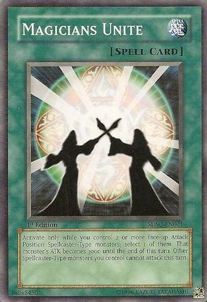 Magicians Unite (SDSC-EN021) - Structure Deck: Spellcaster's Command Unlimited Structure Deck: Spellcaster's Command Yugioh Single  Squirtle Squad Card Shop.