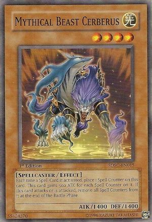 Mythical Beast Cerberus (SDSC-EN015) - Structure Deck: Spellcaster's Command 1st Edition Structure Deck: Spellcaster's Command Yugioh Single  Squirtle Squad Card Shop.
