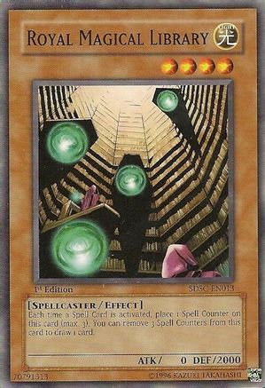 Royal Magical Library (SDSC-EN013) - Structure Deck: Spellcaster's Command Unlimited Structure Deck: Spellcaster's Command Yugioh Single  Squirtle Squad Card Shop.