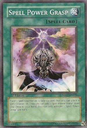 Spell Power Grasp (SDSC-EN020) - Structure Deck: Spellcaster's Command Unlimited Structure Deck: Spellcaster's Command Yugioh Single  Squirtle Squad Card Shop.