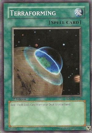 Terraforming (SDSC-EN028) - Structure Deck: Spellcaster's Command 1st Edition Structure Deck: Spellcaster's Command Yugioh Single  Squirtle Squad Card Shop.