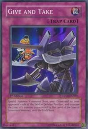 Give and Take (DP08-EN029) - Duelist Pack 8: Yusei Fudo Unlimited Duelist Pack 8: Yusei Fudo Yugioh Single  Squirtle Squad Card Shop.