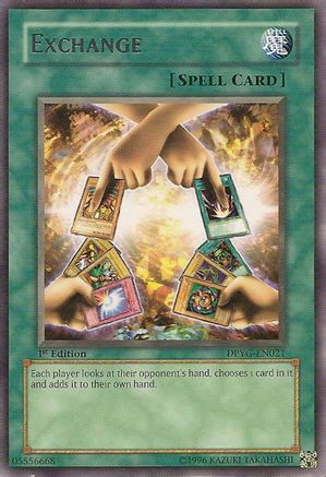 Exchange (DPYG-EN021) - Duelist Pack: Yugi Unlimited Duelist Pack: Yugi Yugioh Single  Squirtle Squad Card Shop.
