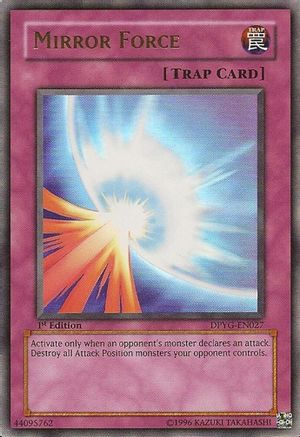 Mirror Force (DPYG-EN027) - Duelist Pack: Yugi 1st Edition Duelist Pack: Yugi Yugioh Single  Squirtle Squad Card Shop.