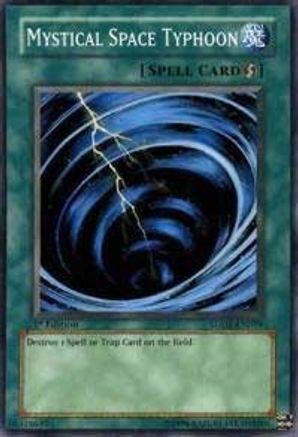 Mystical Space Typhoon (SDDE-EN019) - Structure Deck: The Dark Emperor 1st Edition Structure Deck: The Dark Emperor Yugioh Single  Squirtle Squad Card Shop.