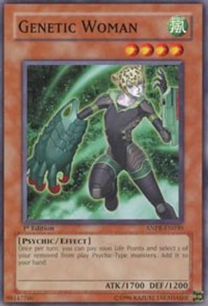 Genetic Woman (ANPR-EN030) - Ancient Prophecy 1st Edition Ancient Prophecy Yugioh Single  Squirtle Squad Card Shop.