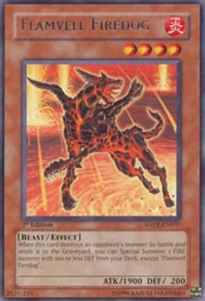 Flamvell Firedog (ANPR-EN037) - Ancient Prophecy 1st Edition Ancient Prophecy Yugioh Single  Squirtle Squad Card Shop.