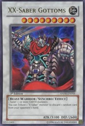 XX-Saber Gottoms (ANPR-EN044) - Ancient Prophecy Unlimited Ancient Prophecy Yugioh Single  Squirtle Squad Card Shop.