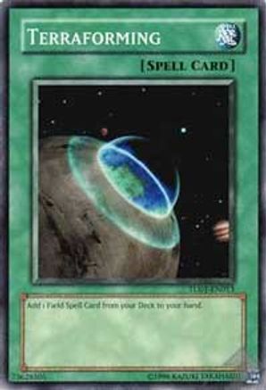 Terraforming (TU01-EN013) - Turbo Pack Booster One Pack Unlimited Turbo Pack Booster One Pack Yugioh Single  Squirtle Squad Card Shop.
