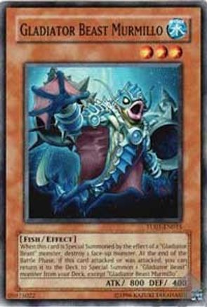 Gladiator Beast Murmillo (TU01-EN015) - Turbo Pack Booster One Pack Unlimited Turbo Pack Booster One Pack Yugioh Single  Squirtle Squad Card Shop.