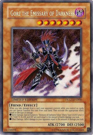 Gorz the Emissary of Darkness (DLG1-EN000) - Dark Legends Limited Dark Legends Yugioh Single  Squirtle Squad Card Shop.