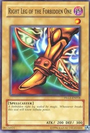 Right Leg of the Forbidden One (DLG1-EN018) - Dark Legends Unlimited Dark Legends Yugioh Single  Squirtle Squad Card Shop.