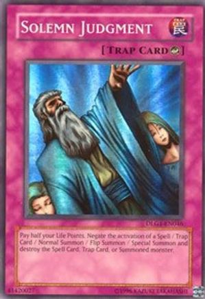 Solemn Judgment (DLG1-EN046) - Dark Legends Unlimited Dark Legends Yugioh Single  Squirtle Squad Card Shop.