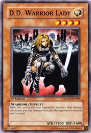 D.D. Warrior Lady (SDWS-EN009) - Structure Deck: Warriors' Strike 1st Edition Structure Deck: Warriors' Strike Yugioh Single  Squirtle Squad Card Shop.