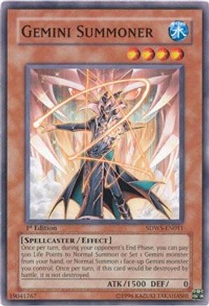 Gemini Summoner (SDWS-EN011) - Structure Deck: Warriors' Strike 1st Edition Structure Deck: Warriors' Strike Yugioh Single  Squirtle Squad Card Shop.