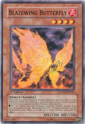 Blazewing Butterfly (SDWS-EN012) - Structure Deck: Warriors' Strike 1st Edition Structure Deck: Warriors' Strike Yugioh Single  Squirtle Squad Card Shop.