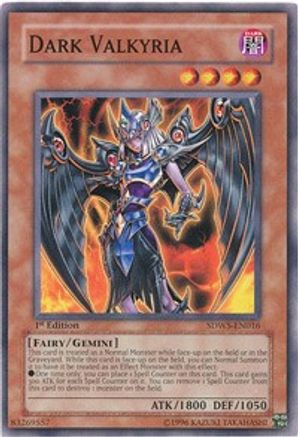 Dark Valkyria (SDWS-EN016) - Structure Deck: Warriors' Strike 1st Edition Structure Deck: Warriors' Strike Yugioh Single  Squirtle Squad Card Shop.