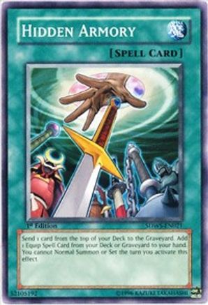 Hidden Armory (SDWS-EN021) - Structure Deck: Warriors' Strike 1st Edition Structure Deck: Warriors' Strike Yugioh Single  Squirtle Squad Card Shop.