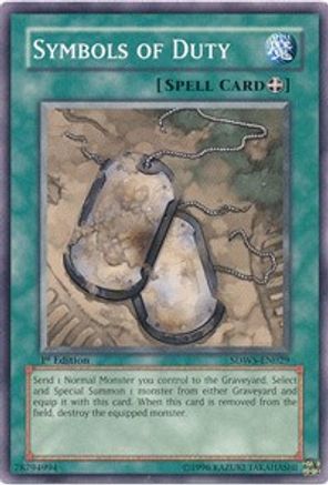 Symbols of Duty (SDWS-EN029) - Structure Deck: Warriors' Strike 1st Edition Structure Deck: Warriors' Strike Yugioh Single  Squirtle Squad Card Shop.