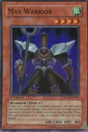 Max Warrior (SOVR-EN003) - Stardust Overdrive Unlimited Stardust Overdrive Yugioh Single  Squirtle Squad Card Shop.
