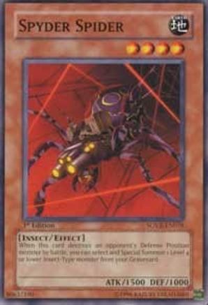 Spyder Spider (SOVR-EN018) - Stardust Overdrive 1st Edition Stardust Overdrive Yugioh Single  Squirtle Squad Card Shop.